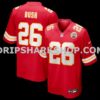 Mens Nike Deon Bush Red Kansas City Chiefs Game Player Jersey