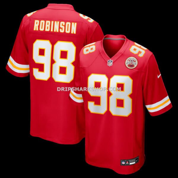 Mens Nike Janarius Robinson Red Kansas City Chiefs Team Game Jersey