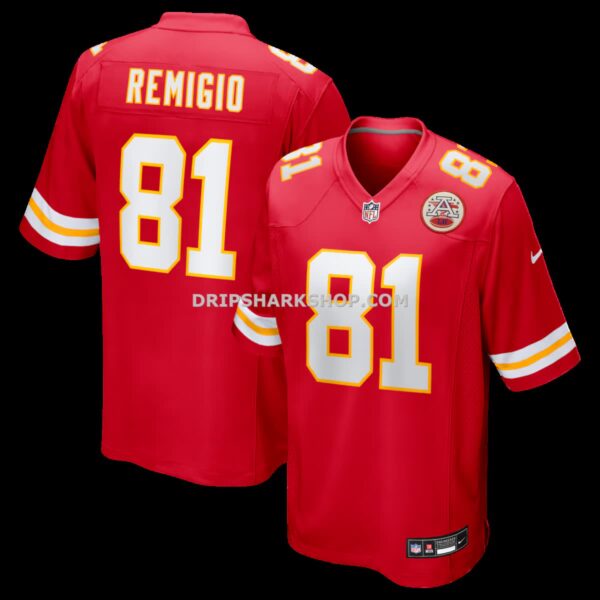 NFL16f139G04-d9a501 Mens Nike Nikko Remigio Red Kansas City Chiefs Team Game Jersey