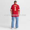 Mens Nike Number 1 Groom Red Kansas City Chiefs Game Jersey