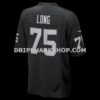 Mens Nike Howie Long Black Las Vegas Raiders Game Retired Player Jersey