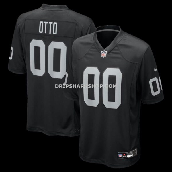 Mens Nike Jim Otto Black Las Vegas Raiders Game Retired Player Jersey