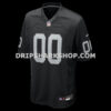 Mens Nike Jim Otto Black Las Vegas Raiders Game Retired Player Jersey