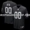 Mens Nike Jim Otto Black Las Vegas Raiders Game Retired Player Jersey