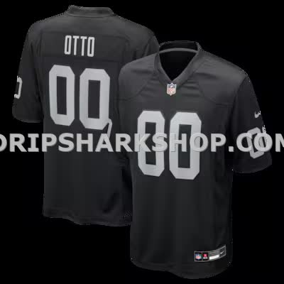 Mens Nike Jim Otto Black Las Vegas Raiders Game Retired Player Jersey