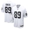 Mens Nike Brock Bowers White Las Vegas Raiders Game Jersey