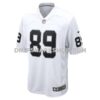 Mens Nike Brock Bowers White Las Vegas Raiders Game Jersey