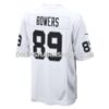 Mens Nike Brock Bowers White Las Vegas Raiders Game Jersey