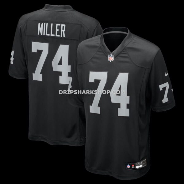Mens Nike Kolton Miller Black Las Vegas Raiders Game Jersey