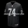 Mens Nike Kolton Miller Black Las Vegas Raiders Game Jersey