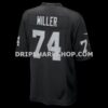 Mens Nike Kolton Miller Black Las Vegas Raiders Game Jersey