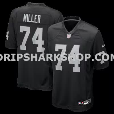 Mens Nike Kolton Miller Black Las Vegas Raiders Game Jersey