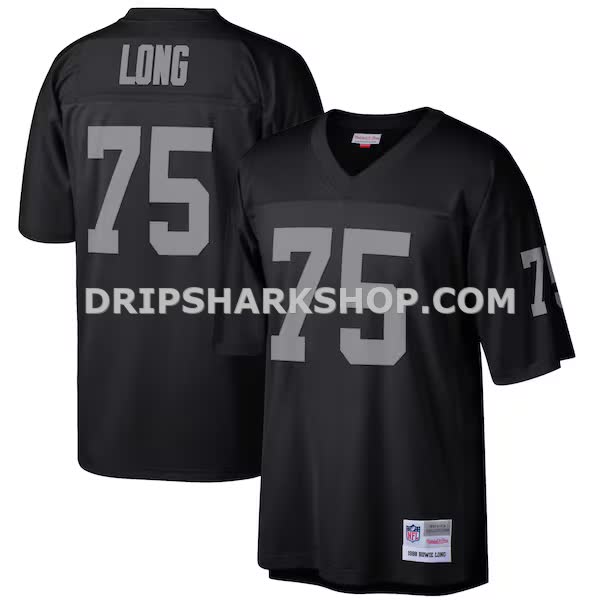 Mens Mitchell And Ness Howie Long Black Las Vegas Raiders Retired Player Legacy Replica Jersey Pi1432000