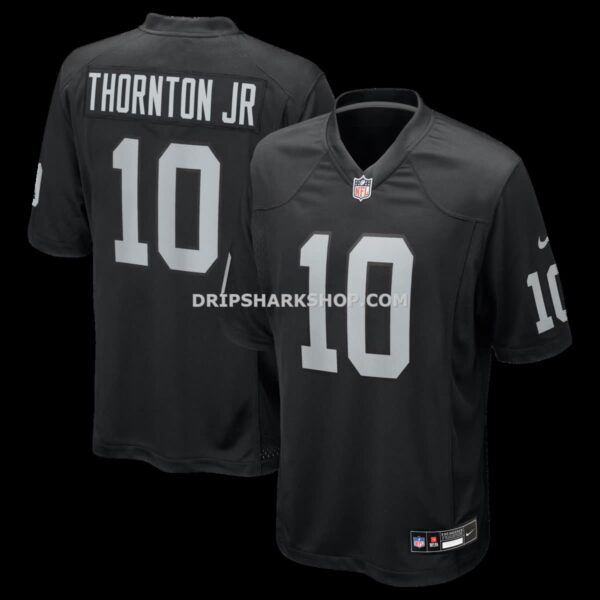 Mens Nike Donte Thornton Jr Black Las Vegas Raiders Team Game Jersey
