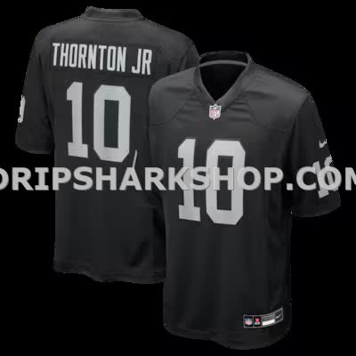 Mens Nike Donte Thornton Jr Black Las Vegas Raiders Team Game Jersey