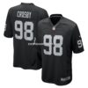 Mens Nike Maxx Crosby Black Las Vegas Raiders Game Jersey