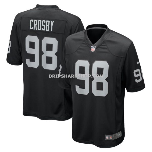 Mens Nike Maxx Crosby Black Las Vegas Raiders Game Jersey