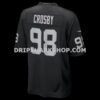 Mens Nike Maxx Crosby Black Las Vegas Raiders Game Jersey