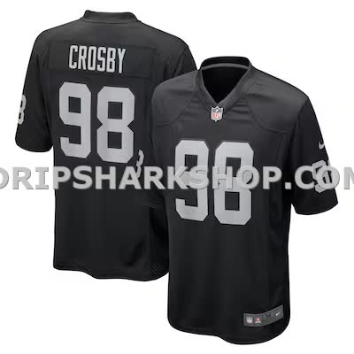 Mens Nike Maxx Crosby Black Las Vegas Raiders Game Jersey