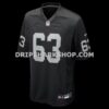 Mens Nike Gene Upshaw Black Las Vegas Raiders Game Retired Player Jersey