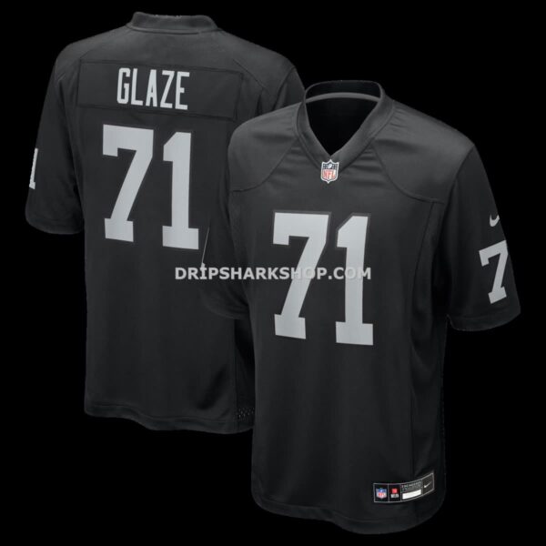 NFL173bb8G04-4fc317 Mens Nike Dj Glaze Black Las Vegas Raiders Team Game Jersey