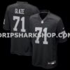 NFL173bb8M01-918594 Mens Nike Dj Glaze Black Las Vegas Raiders Team Game Jersey