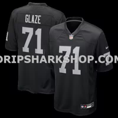 Mens Nike Dj Glaze Black Las Vegas Raiders Team Game Jersey