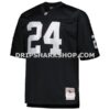 Mens Mitchell And Ness Charles Woodson Black Las Vegas Raiders Big And Tall 1998 Retired Player Replica Jersey Pi4995000