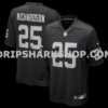 NFL173d00M01-714384 Mens Nike Decamerion Richardson Black Las Vegas Raiders Team Game Jersey