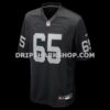 Mens Nike Alex Cappa Black Las Vegas Raiders Team Game Jersey