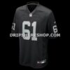 Mens Nike Jordan Meredith Black Las Vegas Raiders Game Player Jersey