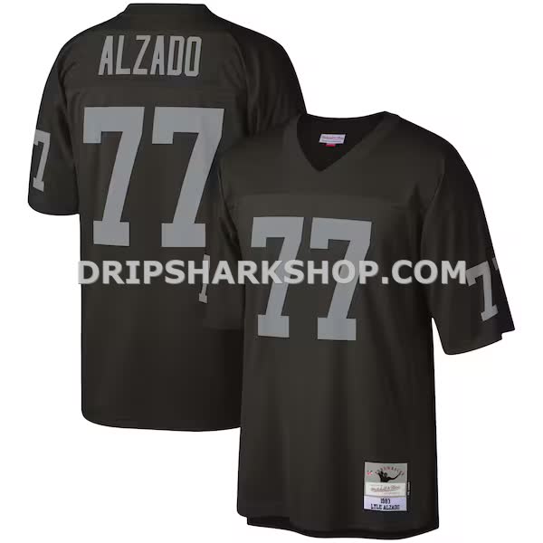 Mens Mitchell And Ness Lyle Alzado Black Las Vegas Raiders Legacy Replica Jersey Pi4401000