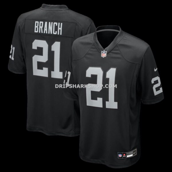 NFL17502cG04-f6fc22 Mens Nike Cliff Branch Black Las Vegas Raiders Retired Player Game Jersey