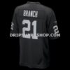 NFL17502cG06-b0e8b2 Mens Nike Cliff Branch Black Las Vegas Raiders Retired Player Game Jersey