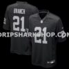 NFL17502cM01-e8c100 Mens Nike Cliff Branch Black Las Vegas Raiders Retired Player Game Jersey