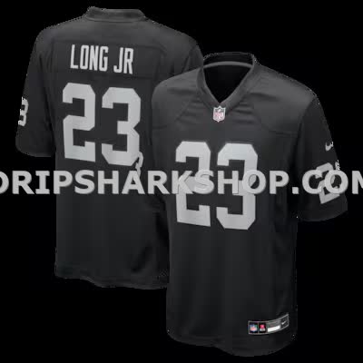Mens Nike David Long Jr Black Las Vegas Raiders Team Game Jersey