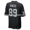 Mens Nike Brock Bowers Black Las Vegas Raiders Player Game Jersey