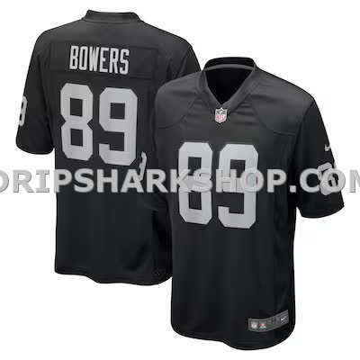Mens Nike Brock Bowers Black Las Vegas Raiders Player Game Jersey