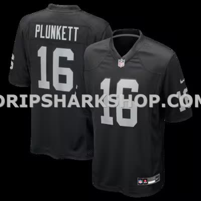 Mens Nike Jim Plunkett Black Las Vegas Raiders Game Retired Player Jersey