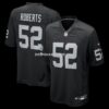 Mens Nike Elandon Roberts Black Las Vegas Raiders Team Game Jersey