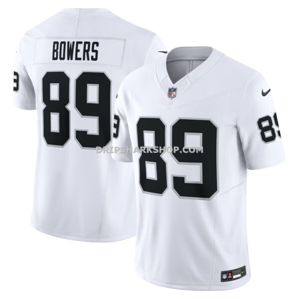 NFL177ee5G04-be44cd Mens Nike Brock Bowers White Las Vegas Raiders Vapor Fuse Limited Jersey