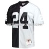 Mens Mitchell And Ness Charles Woodson Black Silver Las Vegas Raiders 1998 Split Legacy Replica Jersey Pi5003000