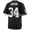 NFL178cf2G02-843904 Mens Mitchell And Ness Bo Jackson Black Las Vegas Raiders Big And Tall 1988 Retired Player Replica Jersey Pi3300000