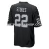 Mens Nike Eric Stokes Black Las Vegas Raiders Team Game Jersey