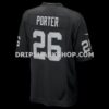 Mens Nike Darien Porter Black Las Vegas Raiders Team Game Jersey