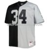 Mens Mitchell And Ness Bo Jackson Black Silver Las Vegas Raiders Big And Tall Split Legacy Retired Player Replica Jersey