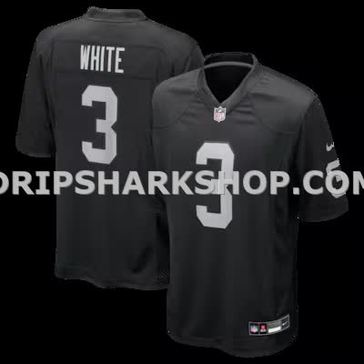 Mens Nike Zamir White Black Las Vegas Raiders Team Game Jersey