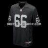 NFL17a84dG05-0e2f19 Mens Nike Dylan Parham Black Las Vegas Raiders Game Player Jersey