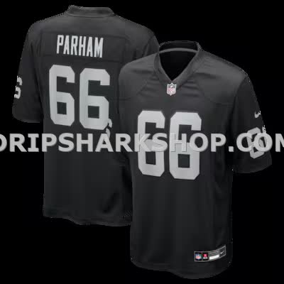 Mens Nike Dylan Parham Black Las Vegas Raiders Game Player Jersey