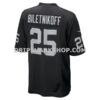 Mens Nike Fred Biletnikoff Black Las Vegas Raiders Game Retired Player Jersey